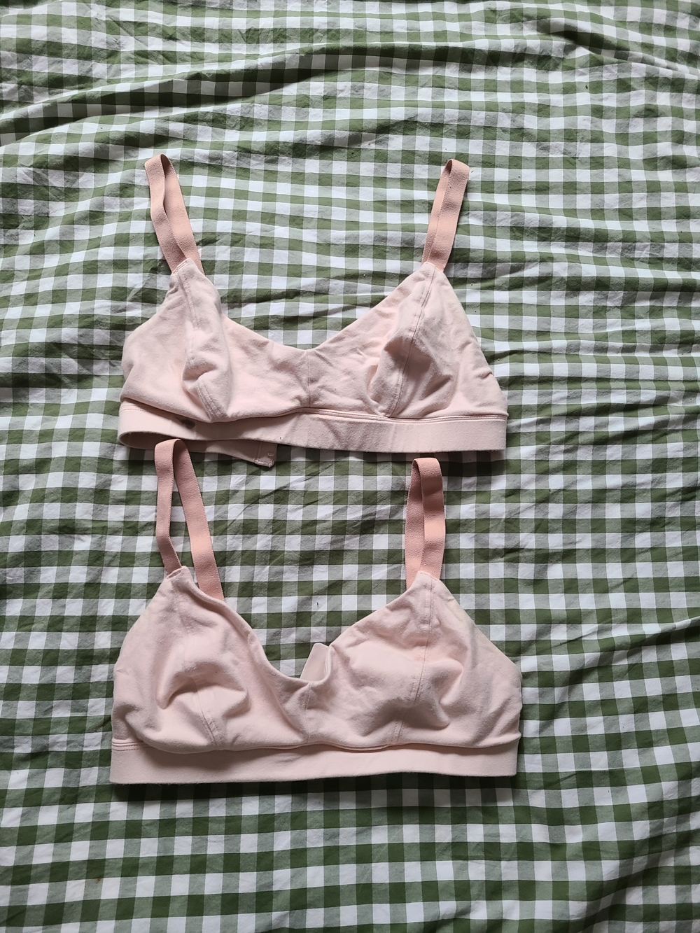 Subset organic cotton triangle bra